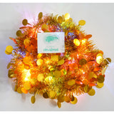 Beteala Craciun Cu Led, Aurie, Pvc, Sir, Artificiala