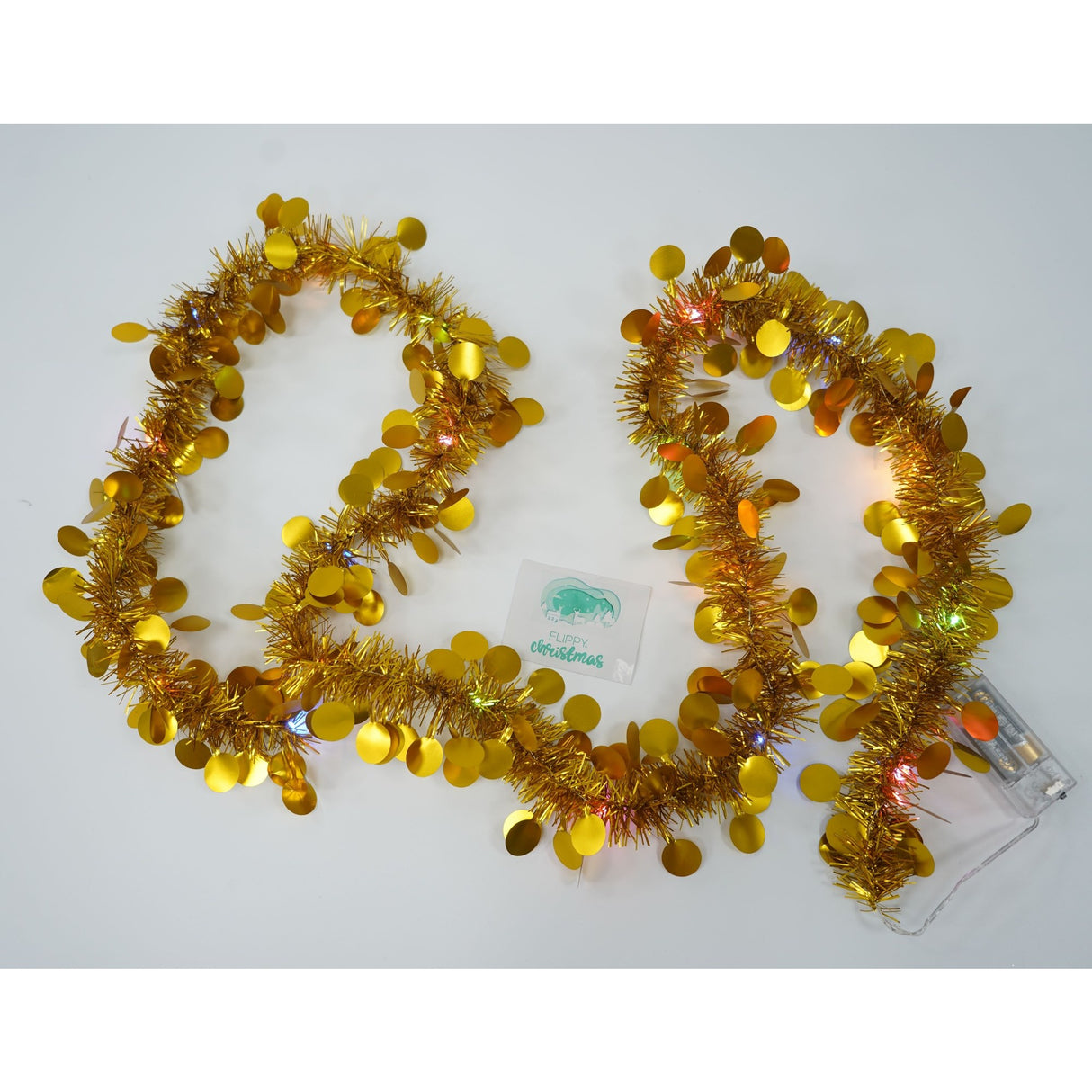 Beteala Craciun Cu Led, Aurie, Pvc, Sir, Artificiala