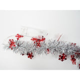 Beteala Craciun Cu Led, Rosie, Pvc, Sir, Artificiala