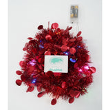 Beteala Craciun Cu Led, Rosie, Pvc, Sir, Artificiala