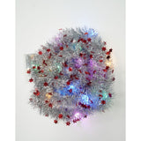 Beteala Craciun Cu Led, Rosie, Pvc, Sir, Artificiala