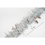 Beteala Craciun, Flippy, argintiu, marimea: 2 m x 9 cm x 5 cm material:folie PVC, interior/exterior - vivimall.ro