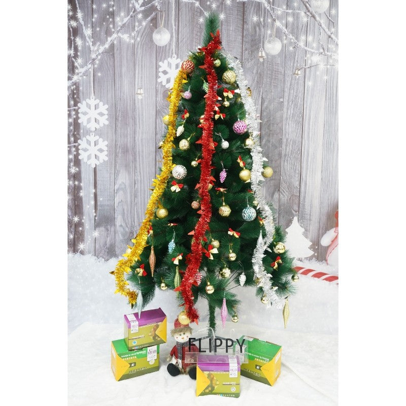 Beteala Craciun, Flippy, argintiu, marimea: 2 m x 9 cm x 5 cm material:folie PVC, interior/exterior - vivimall.ro