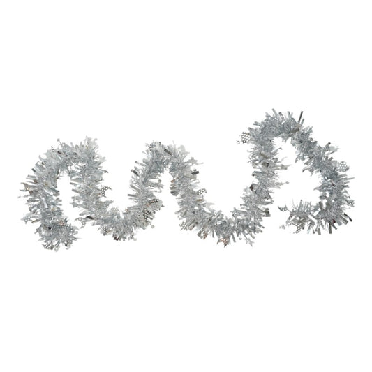 Beteala Craciun, Vivimall, argintiu, marimea: 2 m x 9 cm x 9 cm material:folie PVC, interior/exterior - vivimall.ro