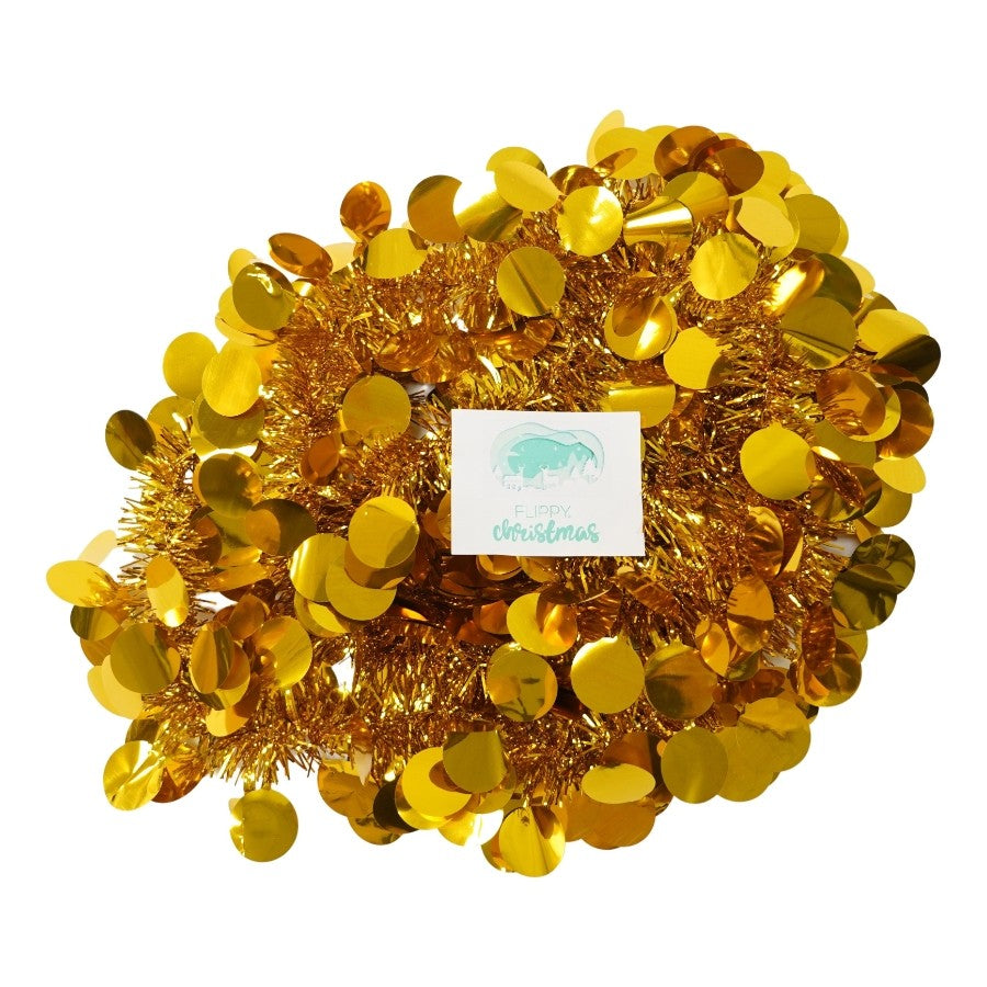 Beteala Craciun, Flippy, auriu, marimea: 2 m x 11 cm material:folie PVC, interior/exterior - vivimall.ro