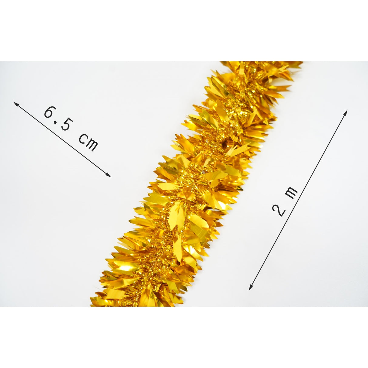 Beteala Craciun, Flippy, auriu, marimea:  2 m x 6.5 cm material:folie PVC, interior/exterior - vivimall.ro