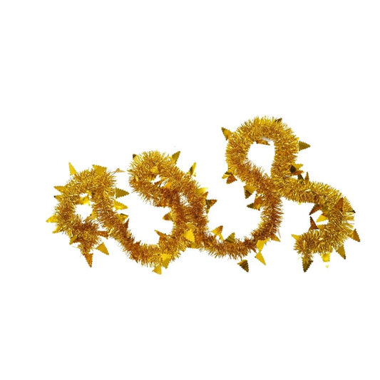 Beteala Craciun, Vivimall, auriu, marimea: 2 m x 9 cm x 5 cm material:folie PVC, interior/exterior - vivimall.ro