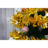 Beteala Craciun, Flippy, auriu, marimea: 2 m x 9 cm x 9 cm material:folie PVC, interior/exterior - vivimall.ro