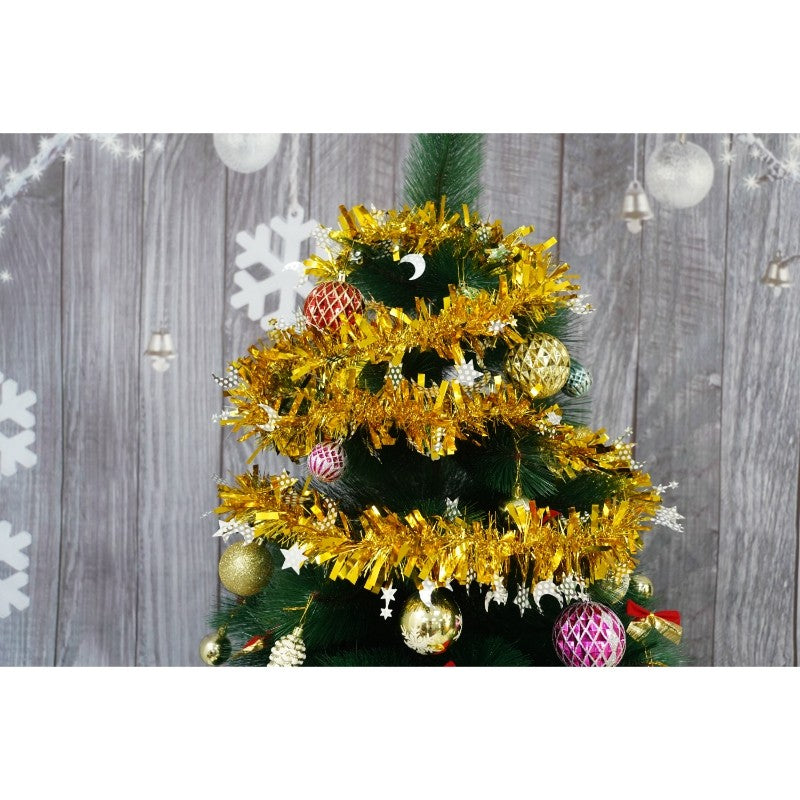 Beteala Craciun, Flippy, auriu, marimea: 2 m x 9 cm x 9 cm material:folie PVC, interior/exterior - vivimall.ro