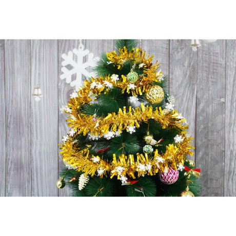 Beteala Craciun, Flippy, auriu, marimea:  2 m x 9 cm x 9 cm material:folie PVC, interior/exterior - vivimall.ro