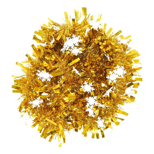 Beteala Craciun, Vivimall, auriu, marimea:  2 m x 9 cm x 9 cm material:folie PVC, interior/exterior - vivimall.ro