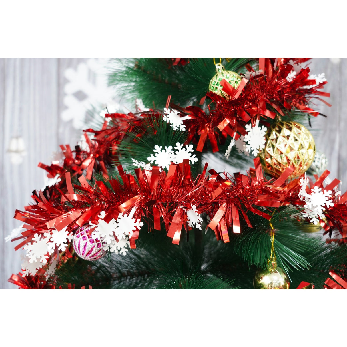 Beteala Craciun, Flippy, roșu, marimea:  2 m x 9 cm x 9 cm material:folie PVC, interior/exterior - vivimall.ro