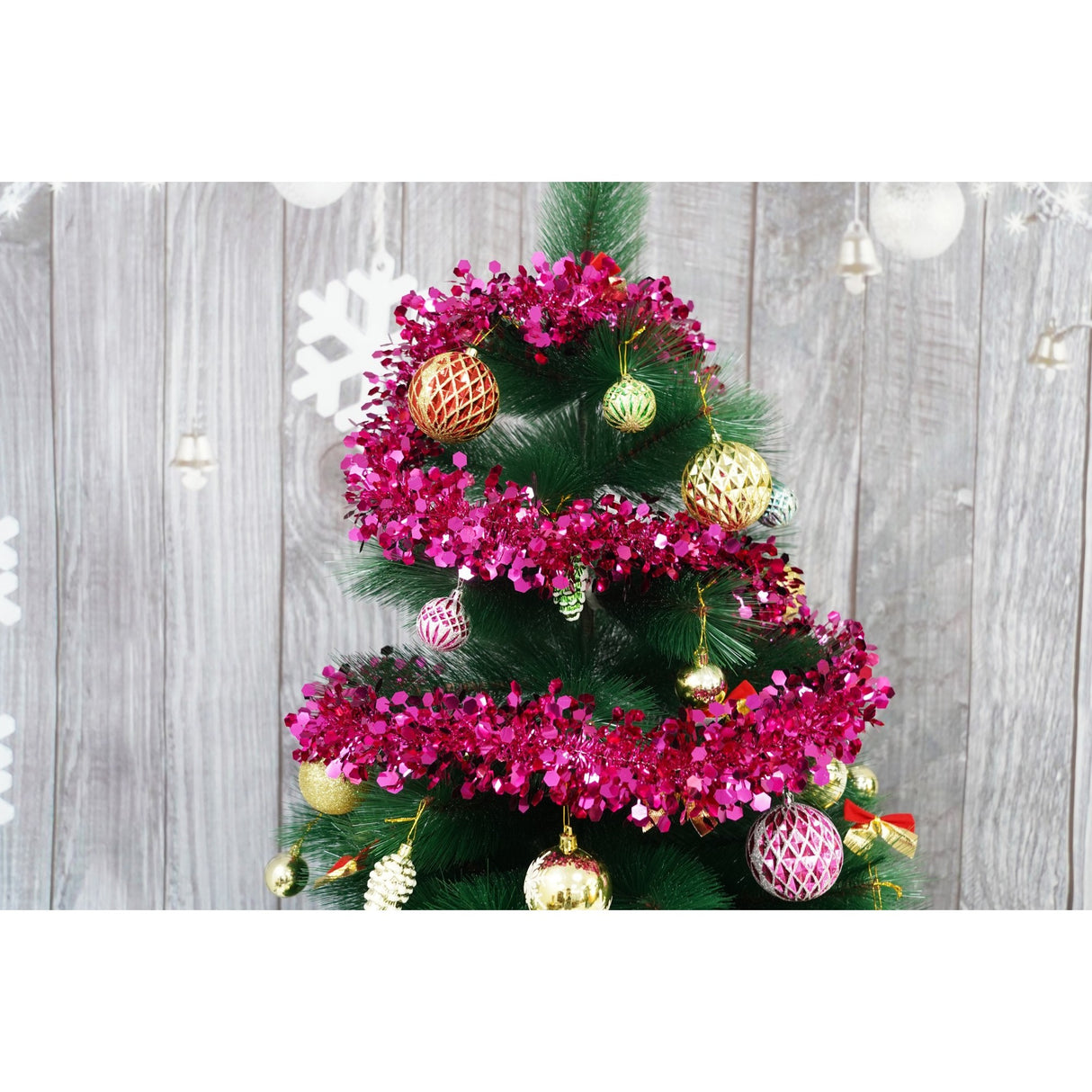 Beteala Craciun, Flippy, roz, marimea: 2 m x 9 cm material:folie PVC, interior/exterior - vivimall.ro