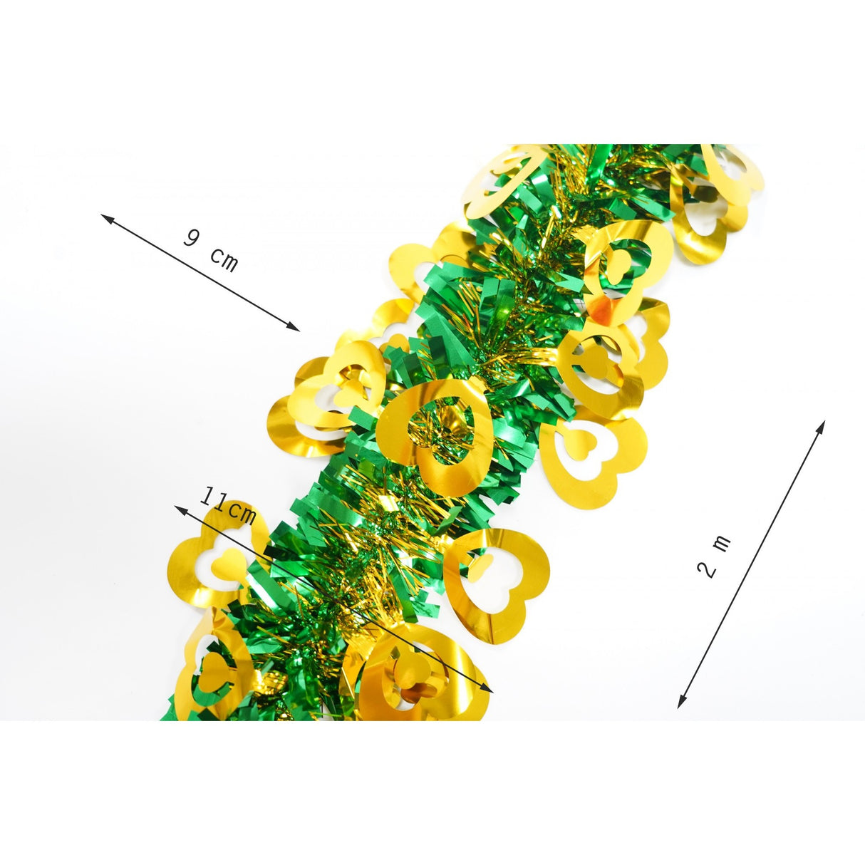 Beteala Craciun, Flippy, verde, marimea:  2 m x 11 cm x 9 cm material:folie PVC, interior/exterior - vivimall.ro