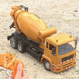 Camion Betoniera Jucarie pentru Copii, Vivimall, Jucarie Camion Betoniera cu Telecomanda, Jucarie de Constructie, Acumulator cu Incarcare USB, 29 x 13 x 9 cm, Galben - vivimall.ro