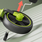 Bicicleta Multifunctionala pentru Copii, Flippy, 3 in 1 Bicicleta Troller Tricicleta, 2-6 ani, cu Roti Auxiliare, Ghidon si Scaun Reglabil, 93 x 78 x 43 cm, Negru Verde - vivimall.ro