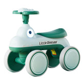 Bicicletă Pentru Copii, Fără Pedale, Cu Patru Roți, Din Plastic Rezistent, Fără BPA, Cu Muzică Și Lumini, Model Dinozaur, 50x27x40 cm - vivimall.ro