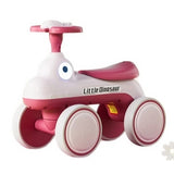 Bicicletă Pentru Copii, Fără Pedale, Cu Patru Roți, Din Plastic Rezistent, Fără BPA, Cu Muzică Și Lumini, Model Dinozaur, 50x27x40 cm - vivimall.ro