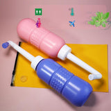 Bideu Portabil Pentru Igiena Intima, Pentru Postpartum/ Postoperator, 450 Ml, Cu Capac Si Husa Galbena, 29.5X7 Cm, Culoare Recipient - vivimall.ro