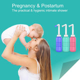 Bideu Portabil Pentru Igiena Intima, Pentru Postpartum/ Postoperator, 450 Ml, Cu Capac Si Husa Galbena, 29.5X7 Cm, Culoare Recipient - vivimall.ro