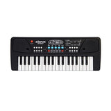 Orga Electronica cu Microfon, Vivimall, 37 Chei, din Plastic, Efecte Muzicale, Inregistrare Sunet, 43 x 16 x 5.4 cm, Negru - vivimall.ro