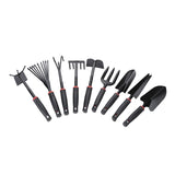 Set 9 Unelte De Gradina Pentru Plantare Prelucrare Sol Si Ingrijire Plante, Material Pvc Si Cardboard, 25 X 14.5 Cm, Negru - vivimall.ro