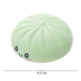 Jucărie antistres Flippy Squishy 8,5 cm verde strânsă în palmă, demonstrație revenire lentă slow rebound