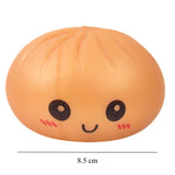 Detaliu textură polimer elastic Squishy Gigant Flippy galben, revenire lentă la forma inițială