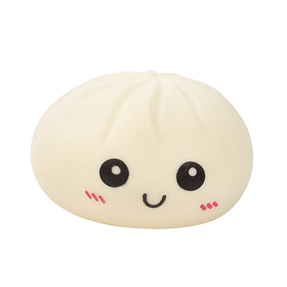 Jucarie Interactiva Dumpling Squishy, Flippy, Model Cifla Aburita, Jucarie Antistres pentru Copii si Maturi, Efect Calmant cu Revenire Lenta, 10 x 10 cm, Bej