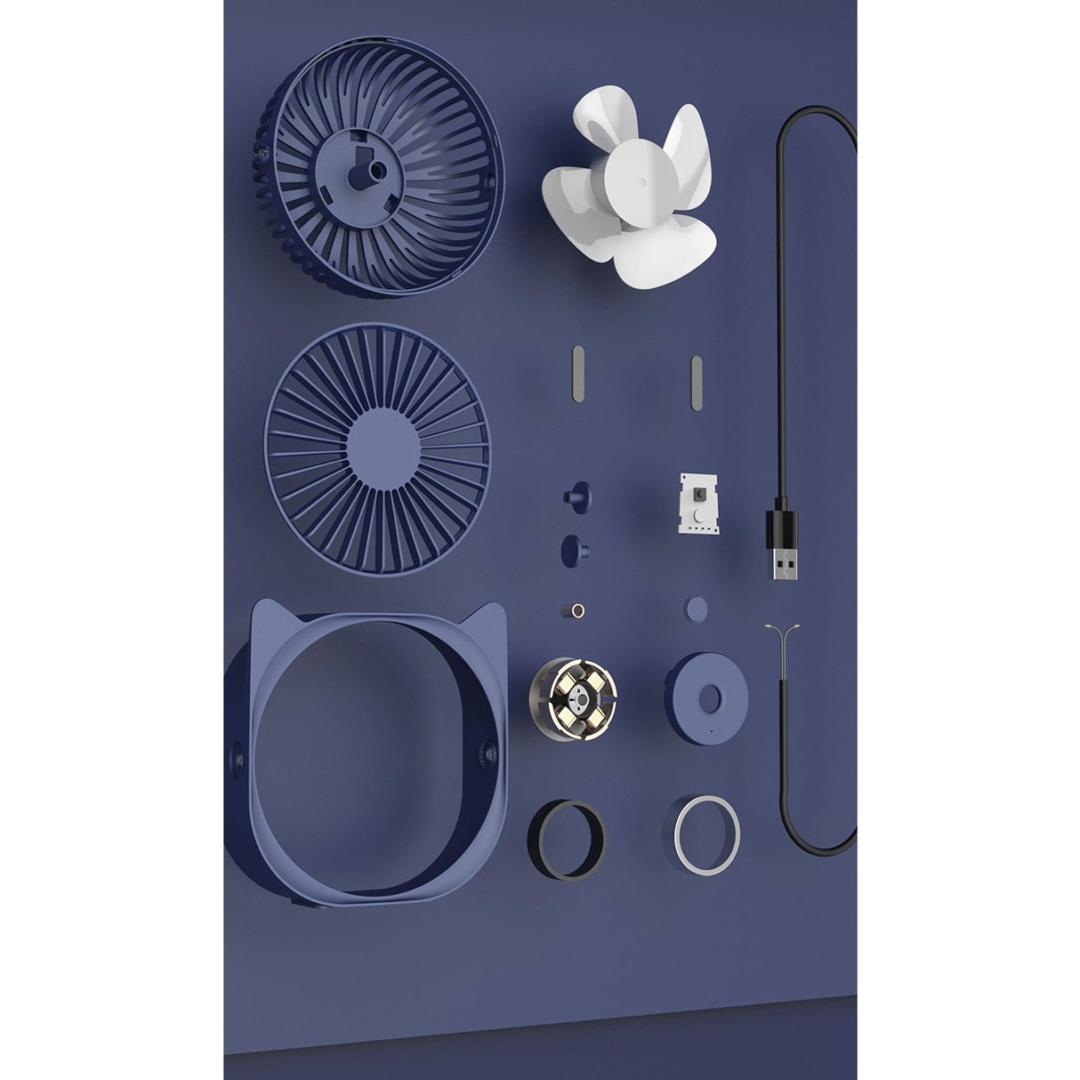 Mini Ventilator Birou Cu 3 Viteze | BreezeOne - vivimall.ro