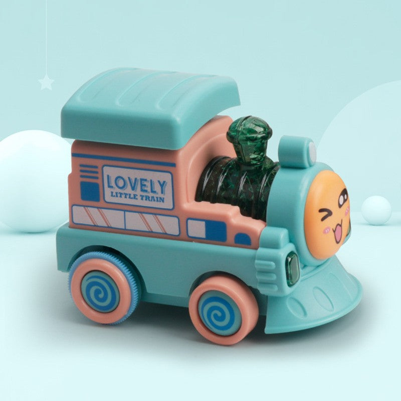 Tren, Locomotiva De Jucäƒrie Pentru Copii Cu Varsta Mai Mare De 2 Ani Cu Muzicäƒ Si Lumini 11,5*7*9 Cm