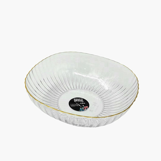 Bol cu un Singur Strat, Vivimall, pentru Fructe, Legume, Snacks, 22.4x9 cm, Transparent - vivimall.ro