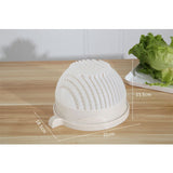 Bol Feliator Pentru Salata, Castron Multifunctional Pentru Legume Si Fructe, Pentru Spalat Si Taiat Legumele, Cu Scurgere Si Tocator, Ergonomic, Protectie Pentru Maini, 21X18.5X11.5 Cm - vivimall.ro