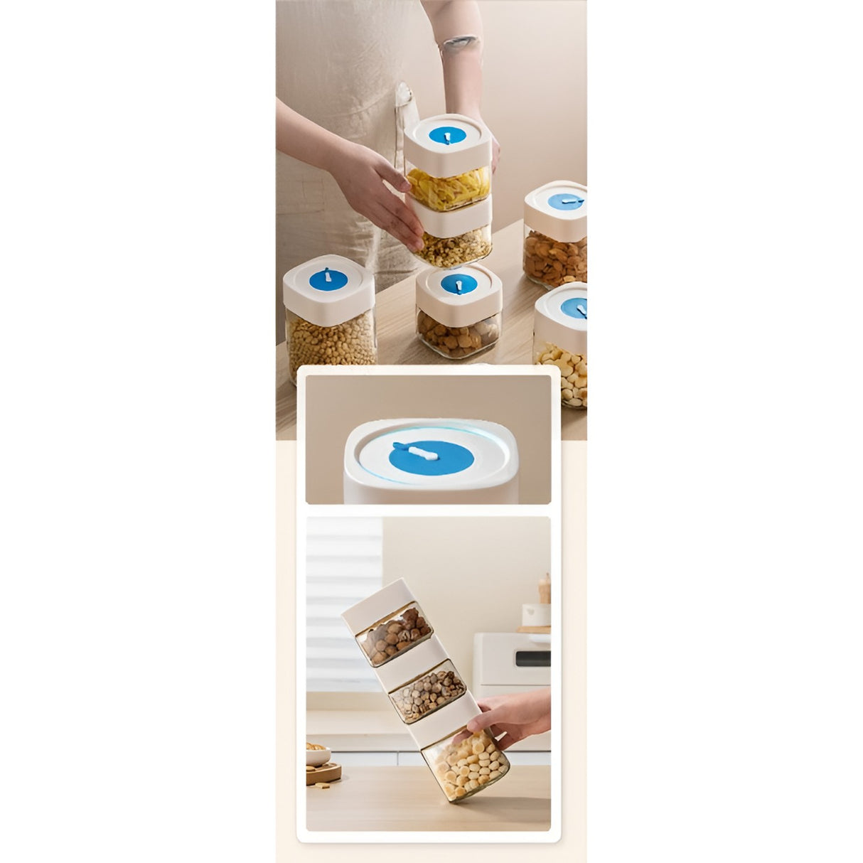 Borcan Depozitare Alimente 1000ml | PurePreserve - vivimall.ro
