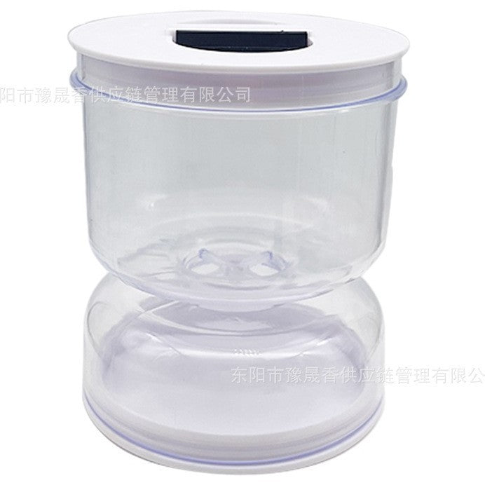 Borcan Pentru Muraturi, Cu Separator Pentru Lichide, Ermetic, Termorezistent, Tip Clepsidra, 800 Ml, Abs