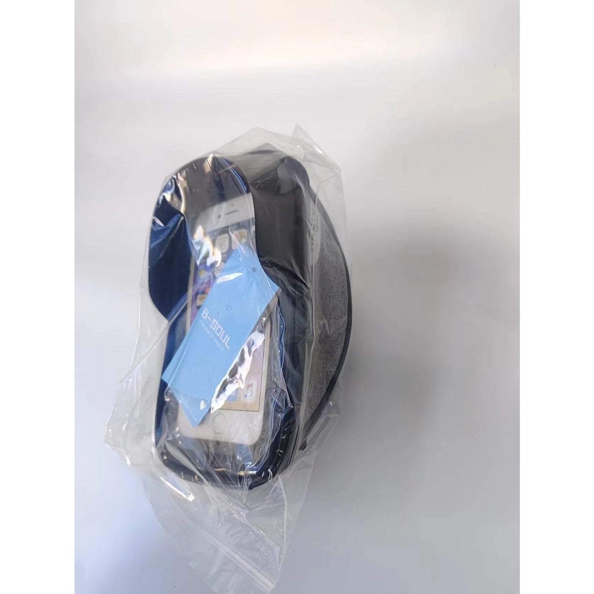 Borseta bicicleta impermeabila cu husa pentru telefon Flippy, montare pe ghidon, compatibila cu telefoane de pana la 16 cm, spatiu depozitare, 18.5x9.5 cm, gri - vivimall.ro