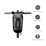 Borseta Pentru Bicicleta/Trotineta Spatiu De Depozitare, Antisoc, Waterproof, Cu Fermoar, 3L, Material Carbon Si Plastic Dur, Pentru Trotineta Electrica Scuter, Bicicleta - vivimall.ro