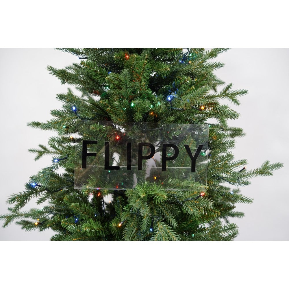 Brad Artificial de Craciun, Becuri led incluse in ramuri, pentru interior/exterior, inaltime 180 cm, diametru 128 cm, 1246 ramuri, Flippy, verde, suport metalic inclus - vivimall.ro