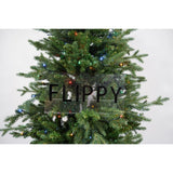 Brad Artificial de Craciun, Becuri led incluse in ramuri, pentru interior/exterior, inaltime 180 cm, diametru 128 cm, 1246 ramuri, Flippy, verde, suport metalic inclus - vivimall.ro