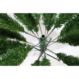 Brad artificial de Craciun, clasic, pentru interior/exterior, inaltime 150 cm, diametru 88 cm, 437 ramuri, Flippy, verde, suport metalic inclus - vivimall.ro