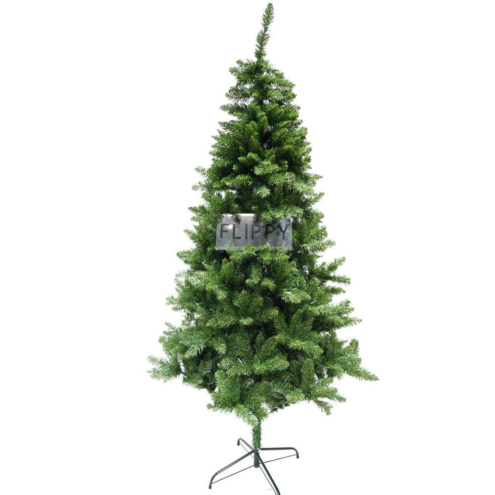 Brad Artificial De Craciun, Clasic, Pentru Interior/Exterior, Inaltime 150 Cm, Diametru 88 Cm, 437 Ramuri, Suport Metalic Inclus