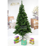 Brad artificial de Craciun, clasic, pentru interior/exterior, inaltime 210 cm, diametru 106 cm, 663 ramuri, Flippy, verde, suport metalic inclus - vivimall.ro