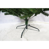 Brad artificial de Craciun, Decorat cu conuri de pin, pentru interior/exterior, inaltime 210 cm, diametru 114 cm, 1057 ramuri, Flippy, verde, suport metalic inclus - vivimall.ro