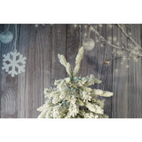 Brad Artificial de Craciun, Flippy, 1.8 m inaltime, Verde, Pulverizat complet alb-tip zapada, Interior/ Exterior, Bogat 512 ramuri - vivimall.ro