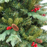 Brad Artificial bogat de Craciun Premium, Flippy, 2.10 m inaltime, suport metalic inclus, Verde, Decorat, Interior/ Exterior, 1172 ramuri - vivimall.ro
