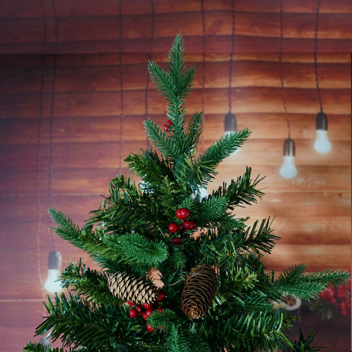 Brad Artificial bogat de Craciun Premium, Flippy, 2.10 m inaltime, suport metalic inclus, Verde, Decorat, Interior/ Exterior, 1172 ramuri - vivimall.ro