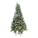 Brad Artificial Bogat De Craciun, 2.10 M Inaltime, Pulverizat Alb-Tip Zapada, Interior/ Exterior, 1266 Ramuri