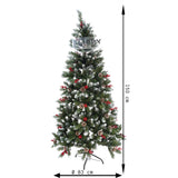 Brad Artificial De Craciun, Sectionat Pentru Perete/ Colt, 1.50 M Inaltime, Decorat, Diametru Inferior 83 Cm, Interior/ Exterior