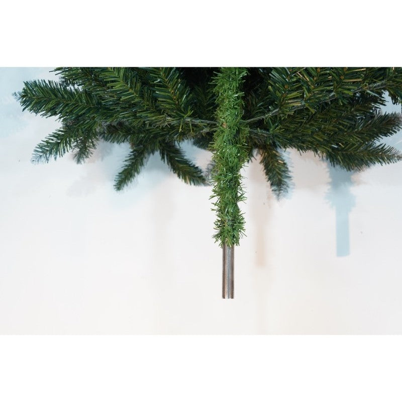 Brad Artificial De Craciun, Sectionat Pentru Perete/ Colt, 1.50 M Inaltime, Decorat, Diametru Inferior 83 Cm, Interior/ Exterior