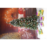 Brad Artificial De Craciun, Sectionat Pentru Perete/ Colt, 1.80 M Inaltime, Decorat, Diametru Inferior 95 Cm, Interior/ Exterior